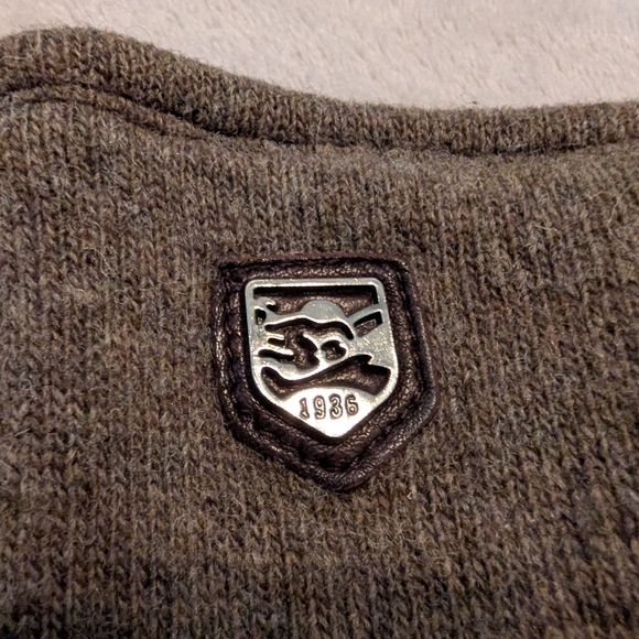 Hestra Women's Casual Soft Leather And Wool Gloves Brown And Green Size 8 - Picture 6 of 6